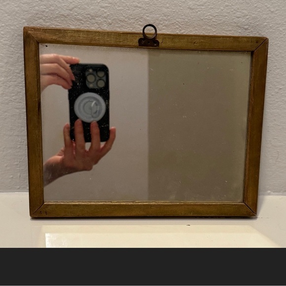 Antique 1920s-1930s Reverse Mirror Victorian Silhouette Framed Art - Picture 6 of 9